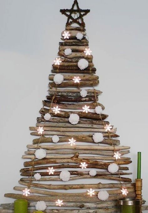 Christmas Tree Made From Tree Branches Christmas Tree Made From Tree Branches