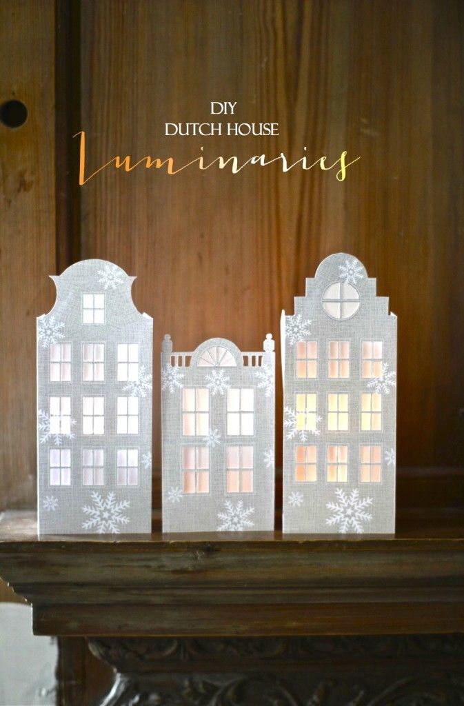 How to make  dutch house luminaries