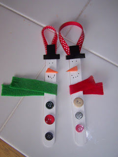How to make a popsicle snowman