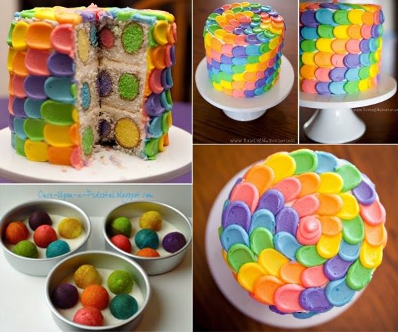 Petal polkadot cake Petal polkadot cake