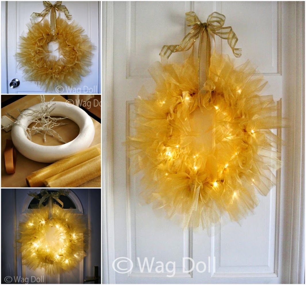 How to make a twinkle tulle wreath