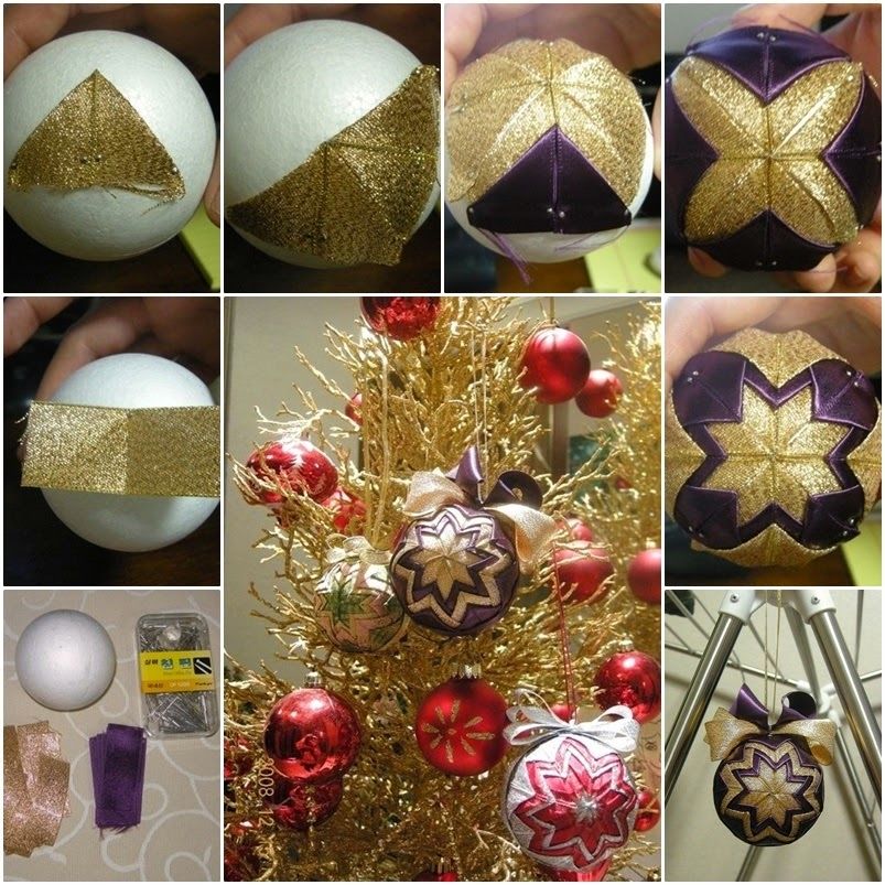 How to make a christmas patchwork ornament