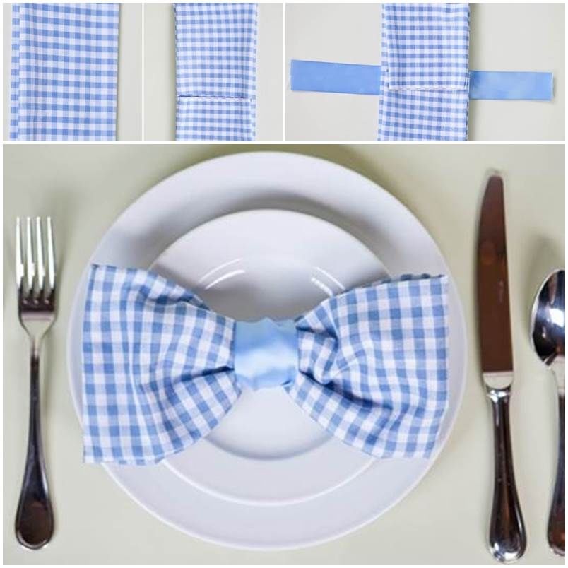 How to make a napkin bow tie
