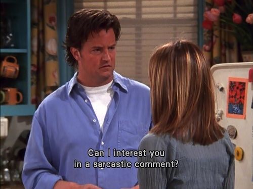 A sarcastic comment A sarcastic comment