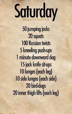 Saturday Workout