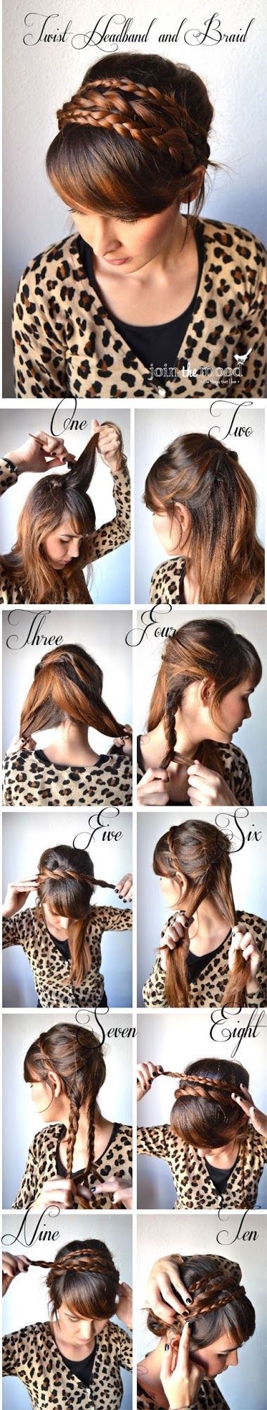 DIY Twist Headband and Braid