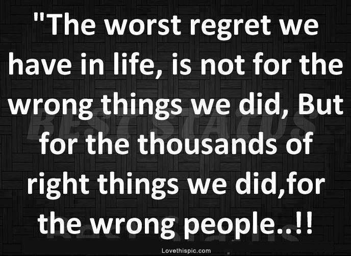 the worst regret the worst regret