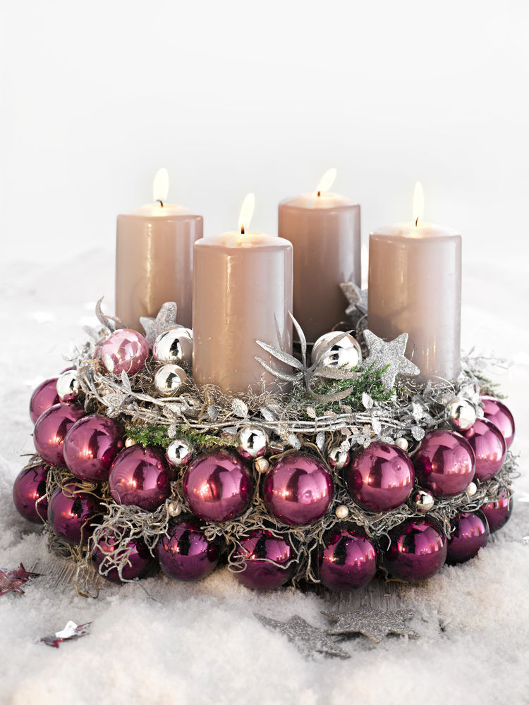 Holiday Candle Centerpiece