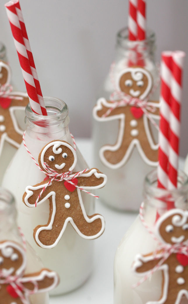 Milk & Gingerbread Men for Santa