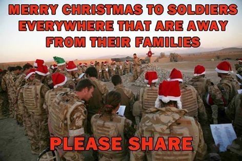 soldiers on Christmas soldiers on Christmas