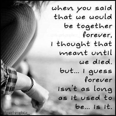When you said forever When you said forever
