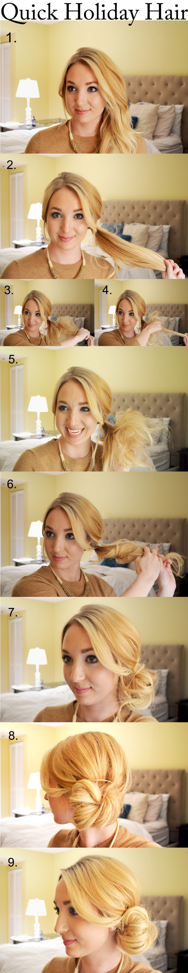 DIY Quick Holiday Hair
