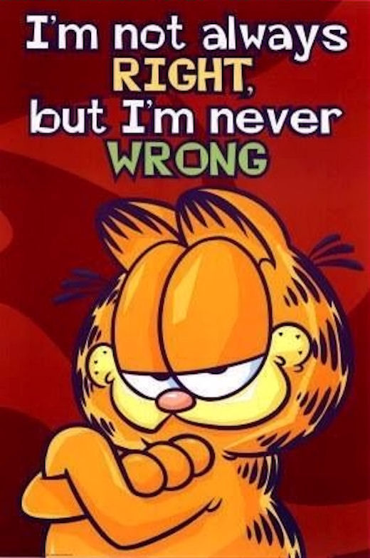 I;m not always right