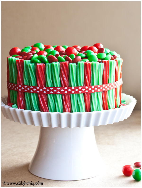 Christmas Twizzler Cake