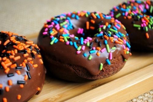 Mini chocolate donuts