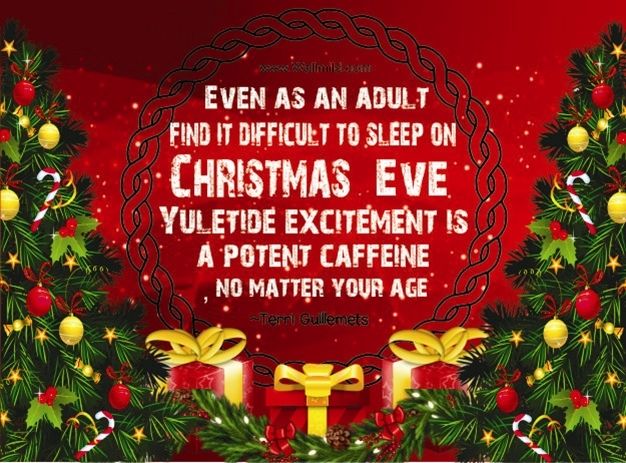 Yuletide excitement is a potent caffeine no matter your age Yuletide excitement is a potent caffeine no matter your age