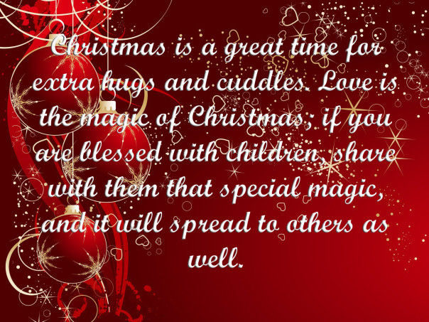 Christmas is a great time for extra hugs and cuddles...