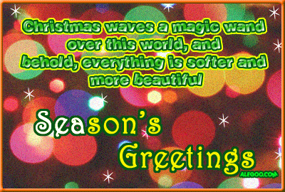 Christmas waves a magic wand over this world and beholds