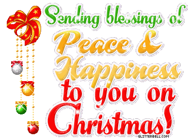 Sending Blessings of Peace & Happiness to you on Christmas