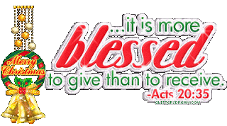 It is more blessed to give than to receive It is more blessed to give than to receive