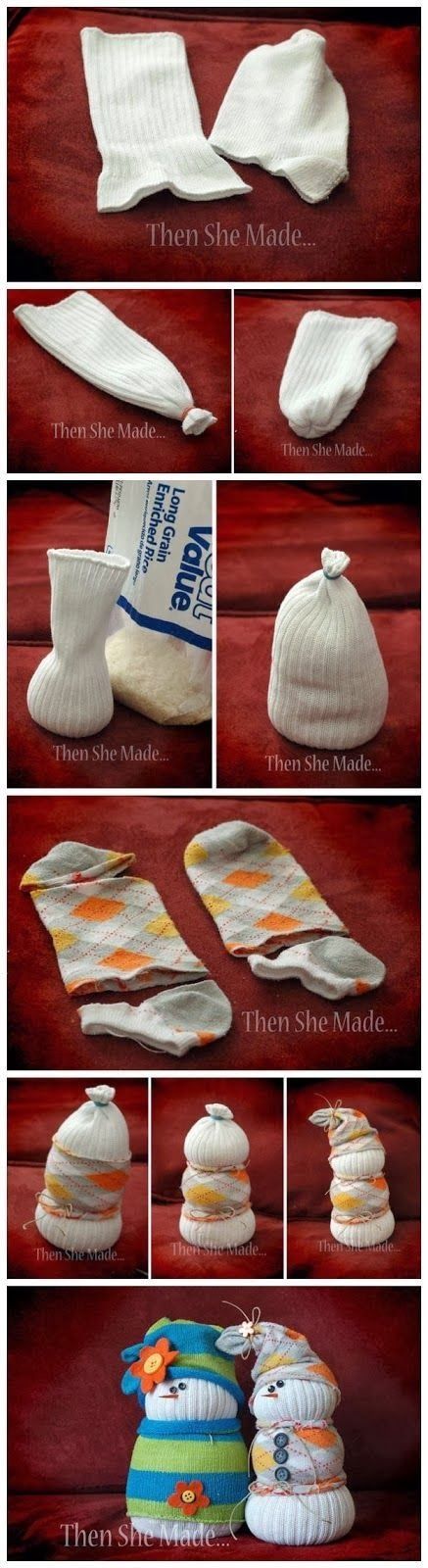 DIY Sock Snowman