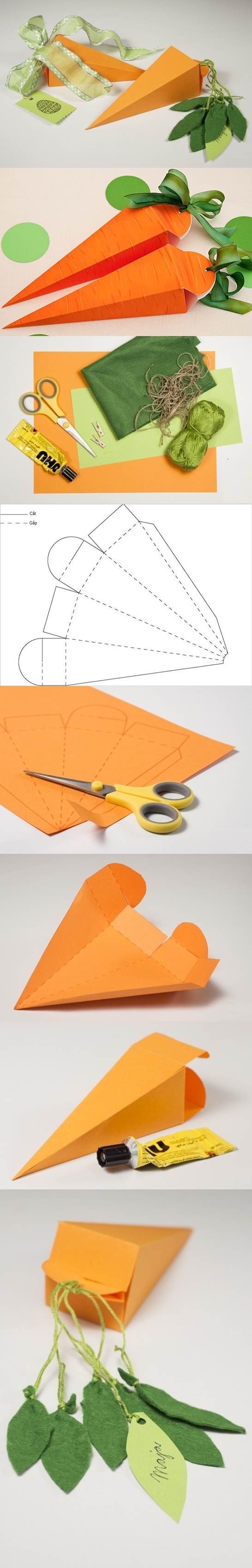 How to make a carrot gift box