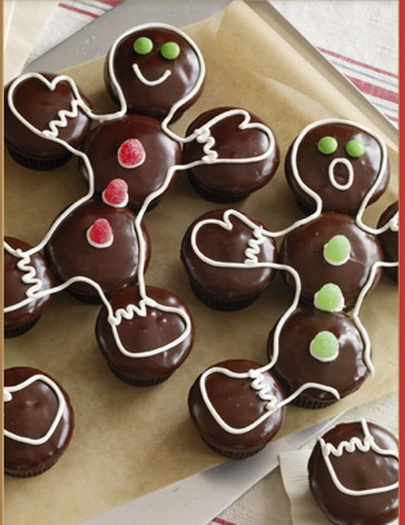 Chocolate Gingerbread Men Cakes