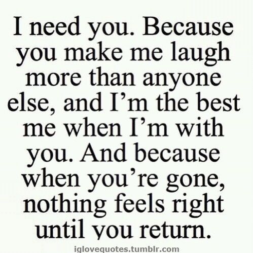 I need you I need you