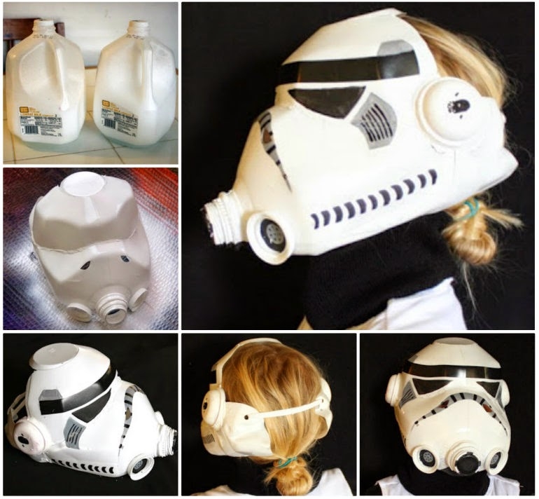 How to make a stormtrooper helmet out of a milk jug