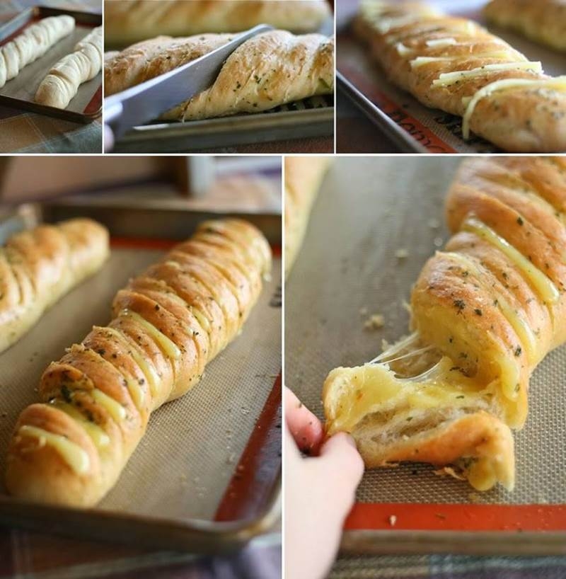 How to make cheesy garlic bread
