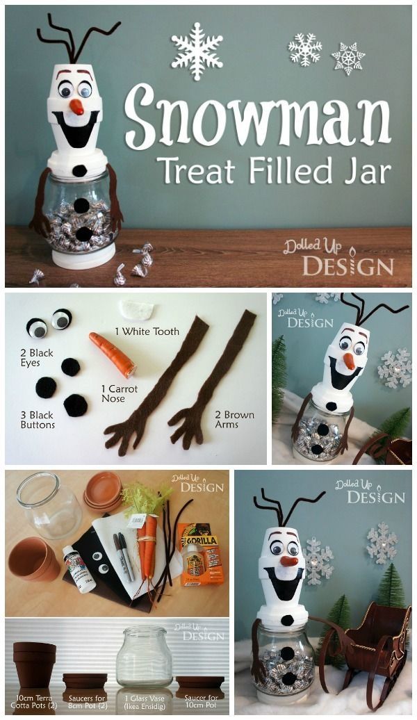 Snowman Treat Filled Jars