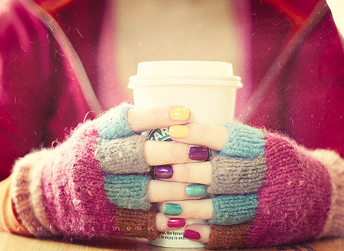 Colorful Nails In Winter Colorful Nails In Winter