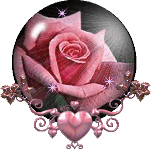 Pink Rose Sparkle Globe