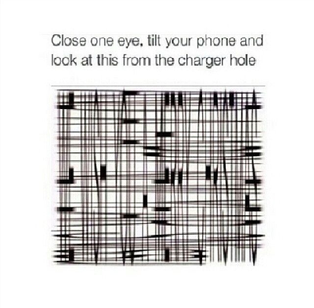Close One Eye, Tilt Your Phone