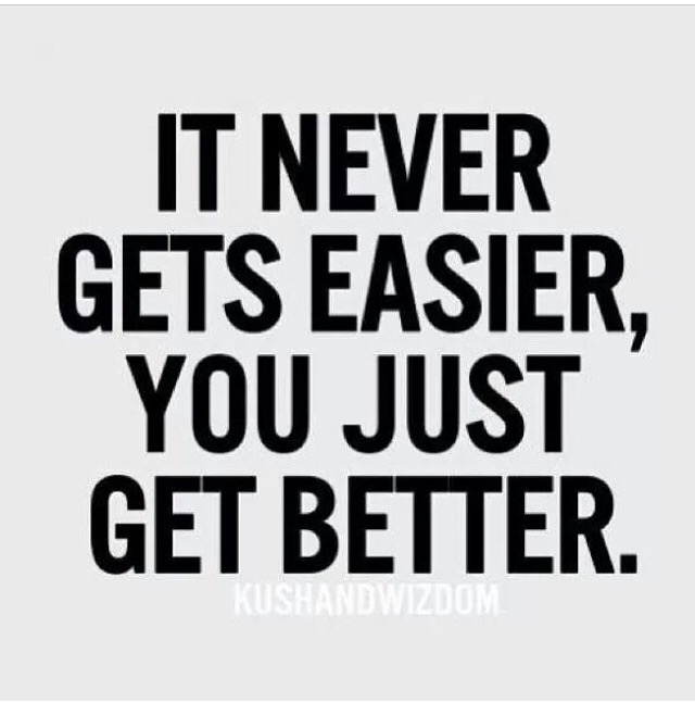 It NEver GEts Easier It NEver GEts Easier
