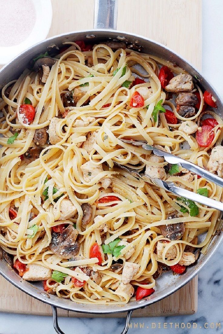 Mushroom Peppers and Pasta