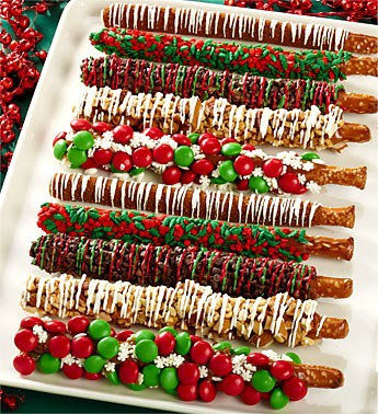 Christmas Pretzel Rods Christmas Pretzel Rods