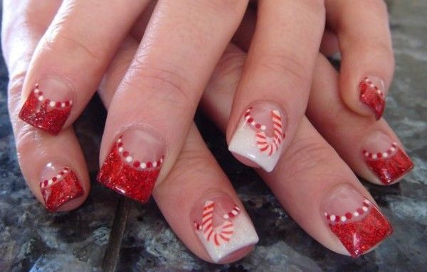 Candy Cane Nails