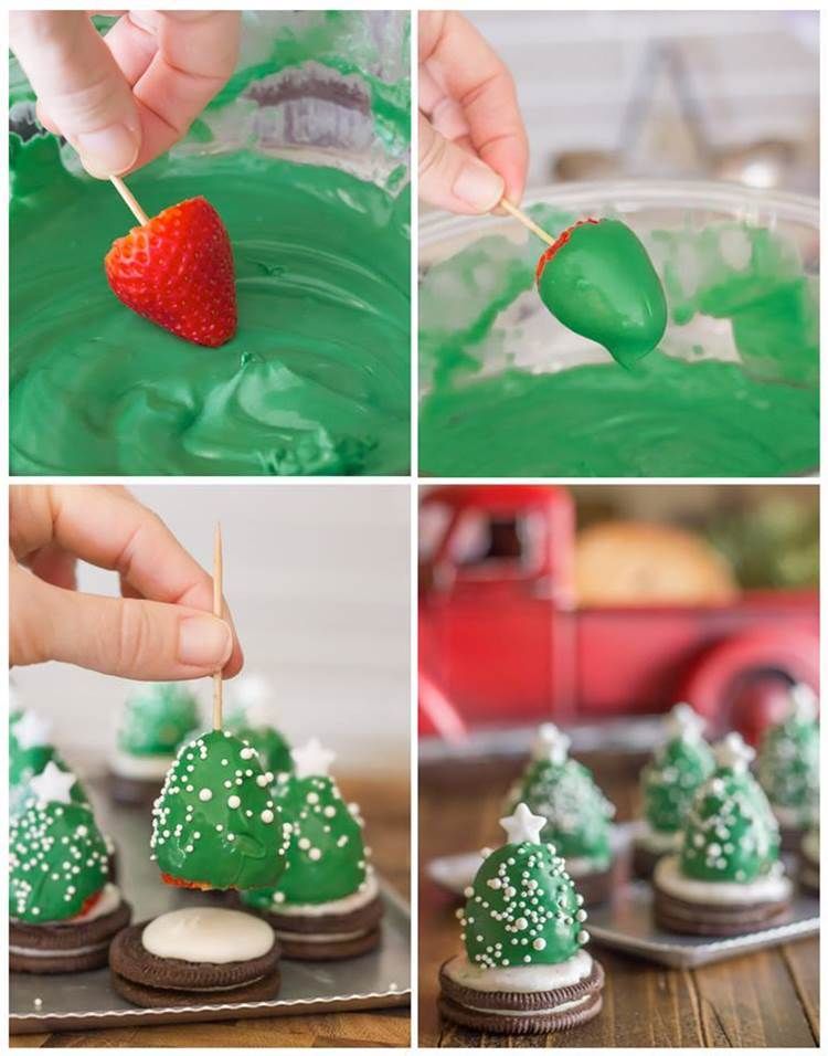 How to make chocolate covered strawberry christmas trees How to make chocolate covered strawberry christmas trees