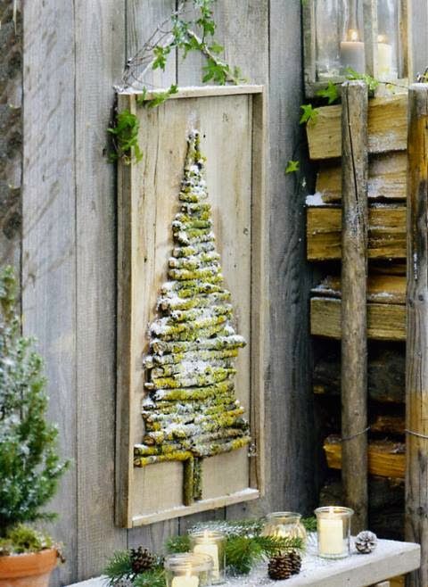 Christas Tree Decor From Sticks Christas Tree Decor From Sticks