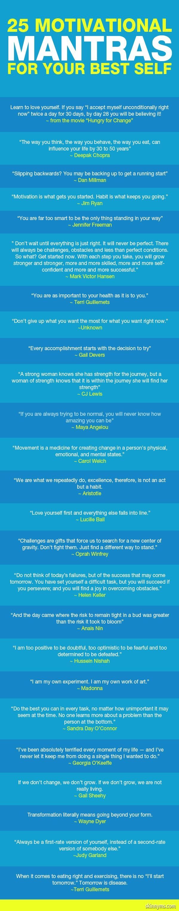 25 Motivational Mantras