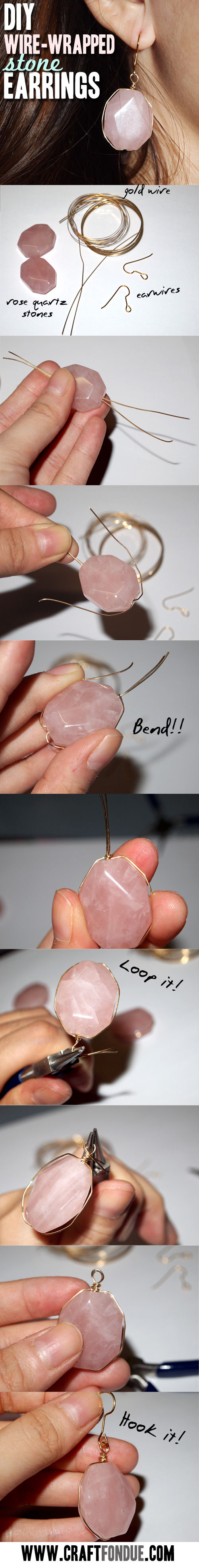 DIY Wire Wrapped Earrings DIY Wire Wrapped Earrings