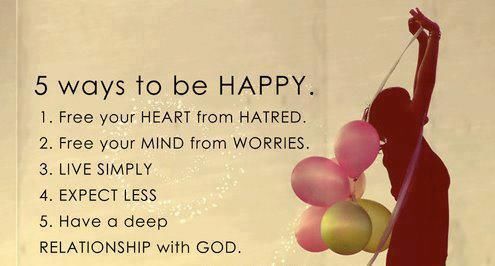 5 Ways to be Happy