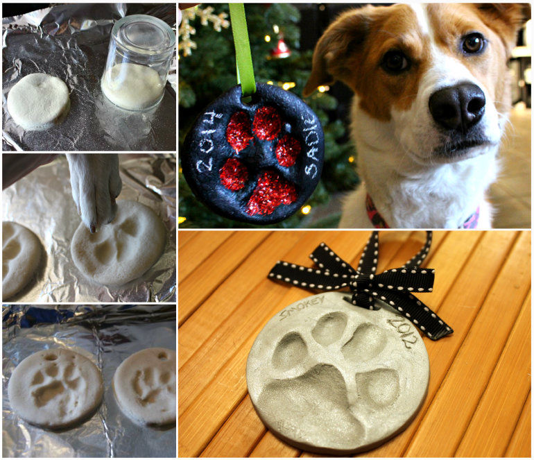 How to make a paw print christmas ornament How to make a paw print christmas ornament