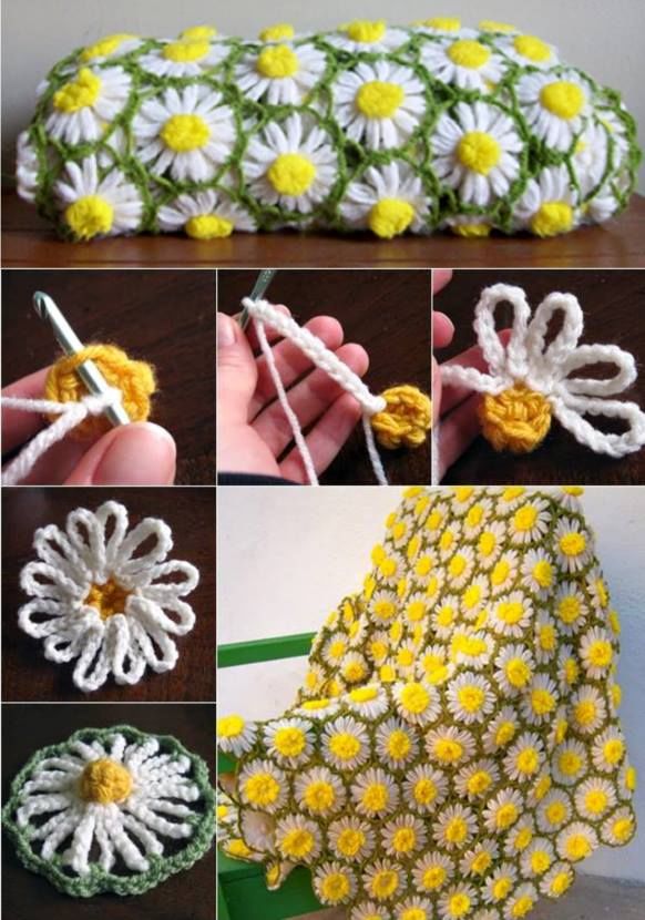 How to make a daisy blanket with a vintage feel