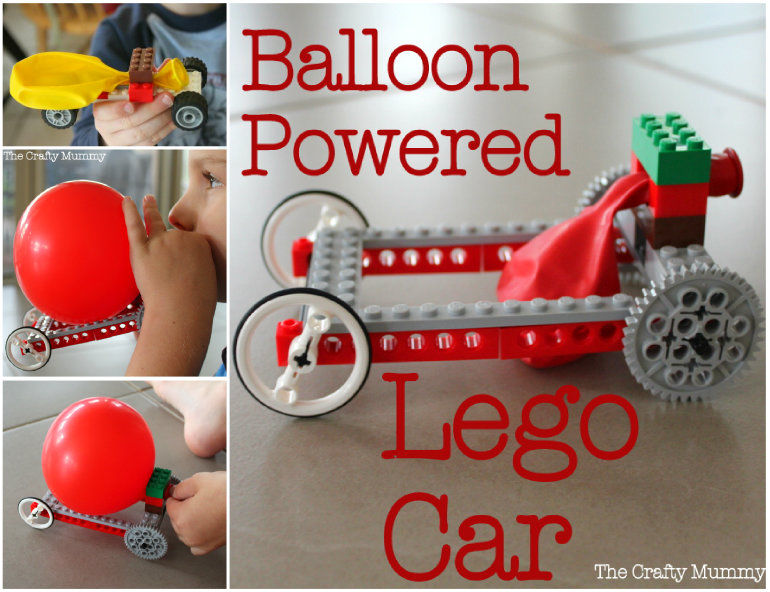 How to make a balloon lego car