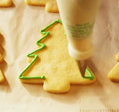 Christmas cookie icing