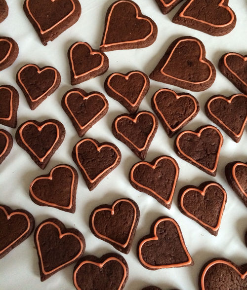 Chocolate Heart cookies Chocolate Heart cookies