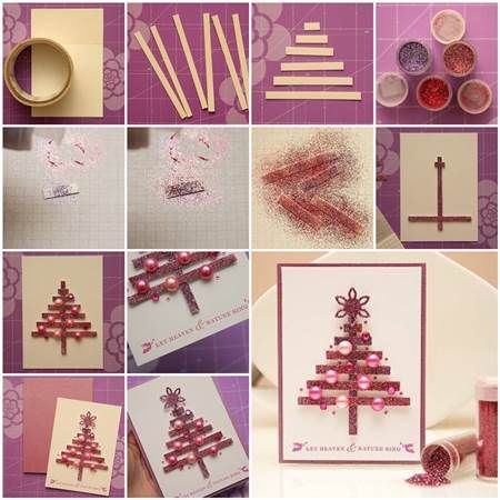 How to make a christmas tree card