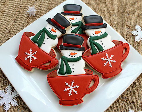 Snowman cookies Snowman cookies